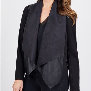 Moto “leather” and suede jacket